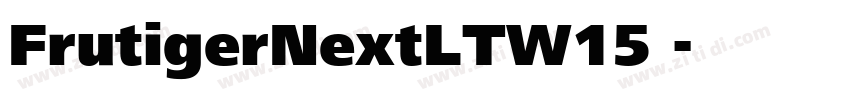 FrutigerNextLTW15 字体转换